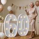 imprsv 3FT Marquee Numbers 70, Light Up Numbers for 70th Birthday Party Decorations, Light Up Sign 70 for Anniversary Party Decor, Pre-Cut Foam Board Kit