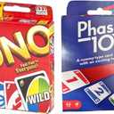 Mattel Phase 10 Card Game with UNO Card Game