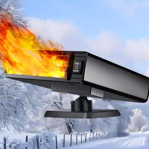 New Upgrade Portable Car Heater, 60s Fast Demisting Defroster, 12V 150W Auto Heater and Cooler with Air Purify Function, Car Fan Windshield Defroster for Vehicle, RV, SUV(CH-204)