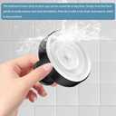 Suction Cup Hooks for Glass Window, Stainless Steel Shower Suction Hooks for Hanging Robe Towels, Mounting on Glass Shower Doors, No Drill Removable Towel Hooks (2 Pack-Black)