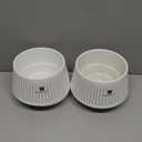 5 inch Orchid Pots with Holes for Repotting with Excellent Airflow and No Leaking, Set of 2, Decorative Orchid Planter with Air-Pruning, Plastic White Orchid Container with Saucers