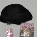 Hair Black Weaving Cap Wig and Eyelashes Kit
