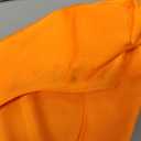 ERCAUX Orange Bodysuit Set for Men's & Women's - Stretchy Spandex Orange Open Face Bodysuit Halloween Cosplay Zentai Costume (L)