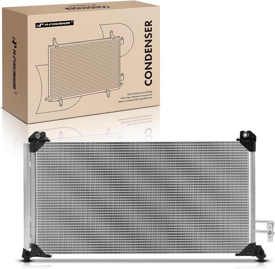 A-Premium Air Conditioning A/C Condenser Compatible with Chevrolet Silverado 1500 2016-2018 & GMC Sierra 1500 2016-2018, 5.3L, Replace# 23366325, 84243592