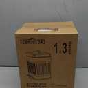 CEROELDA Small Trash Can with Lid-5L/1.3 Gal,Stainless Steel Outdoor Dog Poop Garbage Can-Farmhouse Retro Metal Waste Bin w/Step Pedal for Bathroom Bedroom Office-Soft Close-Black