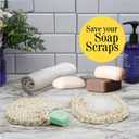 Natural Loofah Body Scrubber Exfoliating Loofah Sponge, Handwoven Sisal Agave with Soap Pouch, Eco-Friendly Arabic - Turkish Bath Washcloth for Women & Men (2-Pack)