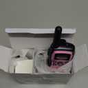 Wishouse Walkie Talkies for Kids Adult Long Range Rechargeable 3 Pack,Girl Wearable Walky Talky Set 2 Way Radio with USB Charger Battery,Camping Games Toy Birthday Xmas Gift for Boy Children Family (Pink Purple Yellow)