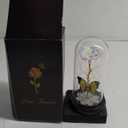 Mothers Day Rose Gifts for Mom, Galaxy Glass Rose Forever Eternal Crystal Flower Light Up Rose in Glass Dome with Butterfly Mothers Day Birthday Gifts for Women Mom Wife Grandma Daughter Colorful (B Colorful)