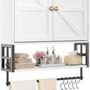 Wall Mounted Bathroom Storage Large Farmhouse Medicine Cabinet, 5.9"D x 21.65"W x 25.98"H
