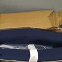 WOLKI Outdoor Cushions for Patio Furniture Set of 4, 19 x 19 x 3 Large Size Waterproof Seat Cushions Thick Chair Pads for Garden, Patio, Dining Navy Blue