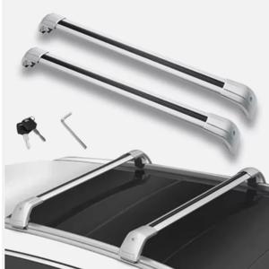Crossbar Roof Rack Fits for Genesis GV80 JX1 2021-2024 Reducing Wind Noise Bars Cargo Luggage Carrier Rack Bars Aluminum Black