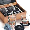 Whiskey Glasses | Whiskey Stone for Him, Men & Women
