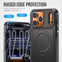 for iPhone 17 Pro Max Case Compatible with Magsafe, Strong Magnetic PU Leather Slim Protective Cover Phone Cases for iPhone 17 Pro Max 6.9" Black