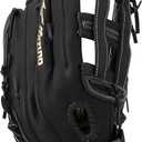 Mizuno Adult Premier Series Slowpitch Softball Glove (13", Black-Gold H Web)