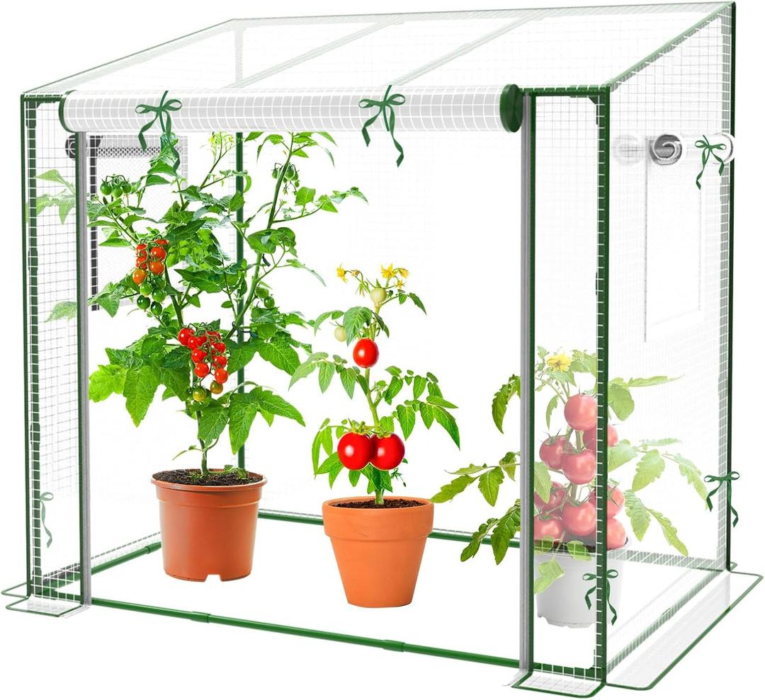 Mini Greenhouse, 47.2(L) x31.5(W) x47.2(H) Greenhouses for Outdoors and Indoor, Durable Green House Kit with Window, Thicken PE Cover, Clear Mini Portable Garden Plant Green House