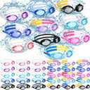 Macarrie 50 Pack Swim Goggles for Kids Bulk Child Swimming Goggles Gifts Anti-fog No Leaking Swim Glasses for Boys Girls Adults Men Women(Classic)