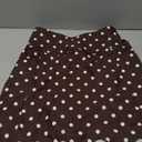 M MOTEEPI Skorts for Woman with Pockets 16" Golf Athletic Skirts Scalloped Hem Tennis Skirt Dressy Casual (XS, Polka Dot Brown)