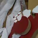 67 Inch Freestanding Christmas Stocking Holder with 6 Hooks Vertical Collapsible Holder Stand The Stocking were Hung Wood Sign for No Fireplace Small Homes Xmas Decoration 