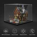 Display Case for Lego 76466 Sorcerers Stone, 21341 Hocus Pocus: Sanderson Sisters' Cottage or 10348 Japanese Red Maple Bonsai Tree, 13.8x12.6x11.8inches (35x32x30cm)