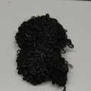 Curly Ponytail Extension for Black Women,18Inch Drawstring Curly Ponytail Extension,Synthetic Afro Kinky Ponytail for Daily Use (1B, 18Inch)