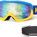 ORANZI Ski Goggles Men Women OTG Anti-Fog/Scratch 100% UV-Magnetic Lens-Snowboard Snow Goggles for Men & Women