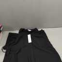 Calvin Klein Women's High-Low Sleeveless Button-Down Blouse (1X, Black)