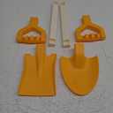20 Long Sand Beach Shovels for Kids Heavy Duty Plastic Summer Sand Scoops Spades Toy Sandbox Garden Snow Digging Play Gift Set Party Bundle 2 Pack Orange
