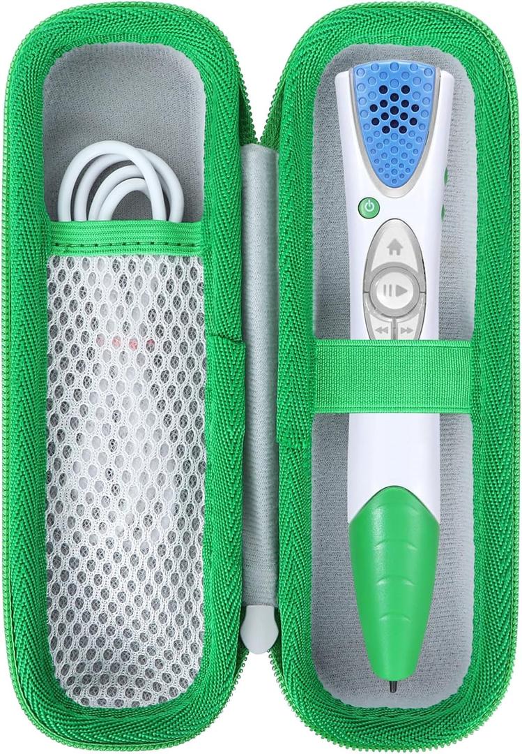 Storage Case Compatible with Leapfrog LeapReader System Learn-to-Read (Green)