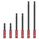 6PCS Strong Magnetic Drill Bit Extension Holder for Impact Driver,1/4" Hex Shank S2 Steel Magnetic Screwdriver Extension,Straight Without Bending Drill Bit Extender,2, 4, 6-inch Extensions