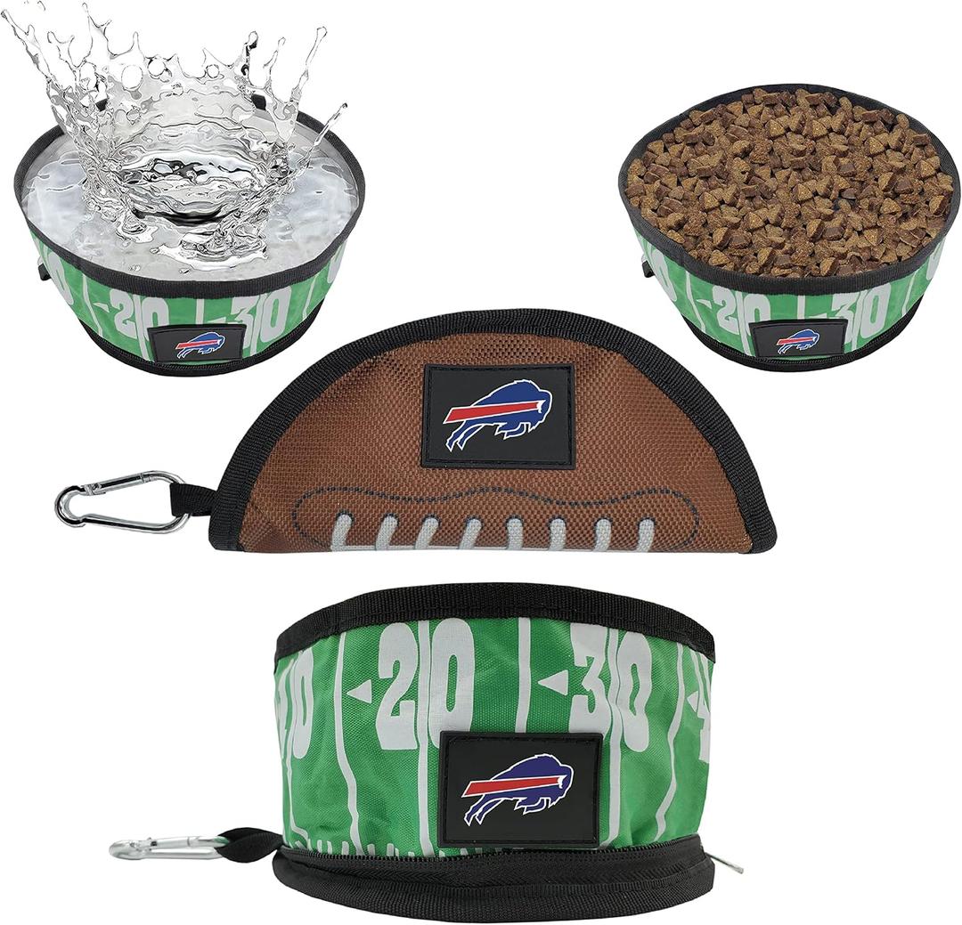 Pets First NFL Collapsible Pet Bowl (Buffalo Bills)
