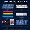 ASONA Complete American Mahjong Set, 166 Tiles with Racks, Pushers and Case