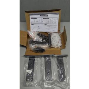 JZVXX 6 Pack 6'' Shelves Brackets, Wood Shelving Brackets Hardware - 6 Inch - Rustic Bracket for Supporting Wooden Boards (6, 6inch)