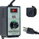 AC Motor Variable Speed Controller 120V 15A Max, LED Voltage Display Power Regulator for Ceiling Fans Blower Hydroponics Inline Duct Exhaust