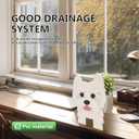 West Highland Whitebulldog Dog Plant Dog-Shaped Plant containers for Garden Decorations, Desktop Storage containers, Indoor and Outdoor planters.