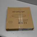 TALOYA Surface Mount LED Ceiling Light 12 Inch-2 Pack Black Shell, Equivalent to Traditional 200W Bulb Light for Kitchen Bedroom Utility Closet Room,5 in 1(3000k/3500k/4000k/5000k/6500k)
