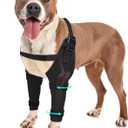 Dog Elbow Protector Brace, Dog Leg Sleeves Anti-Licking for Hygroma, Calluses & Arthritis ReliefAdjustable Dogs Elbows Pads & Shoulder Brace for Elbow Dysplasia and Injury Recovery,Both Leg M (Black)