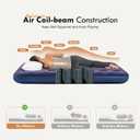 Single Size Air Mattress Inflatable Bed, Blow Up Mattress Camping Sleeping Pad