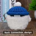 Plush Case Cover Compatible with Bose QuietComfort Earbuds II (2022) / Ultra (2023) Handmade Knitted Cartoon Creative Funny Cute Earbuds Headphone Cases (BG+Dark Blue,for Bose QC II&Ultra2023)