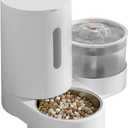 Automatic Cat Feeder Set: Two-in-one Gravity Feeder and Automatic Water Dispenser - Suitable for Small and Medium Sized Dogs, Cats, Rabbits - Gift for Office Workers, Travelers, cat Lovers
