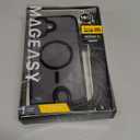 MAGEASY Case for iPhone 16 Plus 6.7" - Case with Crossbody Strap, 16ft Drop Protection, Compatible with MagSafe | Roam M (Black)