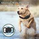 Dog Tracker with Collar Holder, Smart Pet Tracker, MFi Certificated Tracking Device, Waterproof Bluetooth, No Monthly Fee, Works with Find My - GPS Tracker, Black