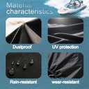 Outboard Motor Cover for 0-20 HP Small Boat Engine, Heavy Duty Waterproof and UV Resistant Universal Comprehensively Protection