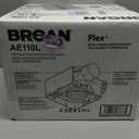 Broan-NuTone Bathroom Exhaust Fan with LED Light and Roomside Installation, Energy Star Certified, 110 CFM, Very Quiet 1.0 Sones White, AE110L