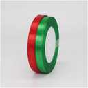 3/8 Inch Red and Green Ribbon 25 Yards/roll x 2 Rolls Christmas Ribbon for Gift Wrap Ribbon Christmas Wrap Ribbon DIY Accessories (Red and Green)