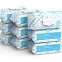 Amazon Elements Baby Wipes, Unscented, White 810 Count (90 Count Pack of 9)
