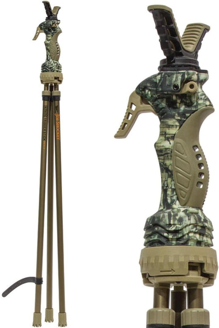 PRIMOS Hunting Trigger Stick Gen3 Shooting Stick, Adjustable Height, Quick-Detach Yoke, Durable and Lightweight, Ideal for Hunting, Shooting, and Photography