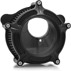 For harley davidson air cleaner filter sportster Touring street glide road king electra Dyna Softail motorcycle air intake (Black- Gray filter, D-For M8 Touring/Softail 2018-UP)