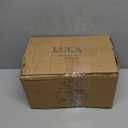 LUKA Ceramic Rustic Farmhouse Vase,9.25 inch Terracotta Vase with Handle,Neutral Tall Clay Vases Decorative Vases for Living Room,Table,Shelf Decor(Brown,L)