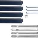 Direct Store Parts Kit DG149 Replacement for Charbroil 463247310,463257010 Gas Grill Burner,Crossover Tubes,Heat Shield-4 Pack (SS Burner + SS Carry-Over Tubes + Porcelain Steel Heat Plate)