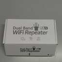 WiFi Extender, 1200Mbps Dual Band 2.4/5GHz WiFi Extender Signal Booster  12880 Sq Ft Coverage, Easy Setup, Supports 105 Devices, 1-Tap Setup & Ethernet Port